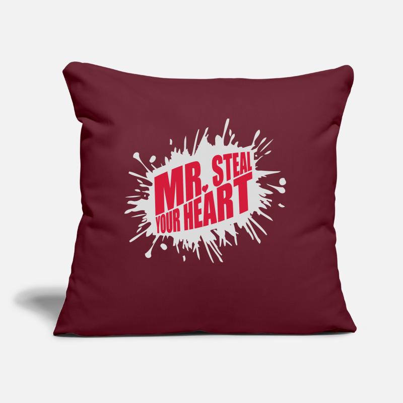 mr steal your heart Sofakissen mit Füllung 45 x 45 cm