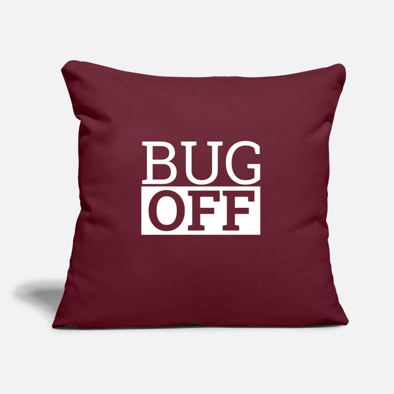 "Bug Off" | Programmer Sofakissen mit Füllung 45 x 45 cm