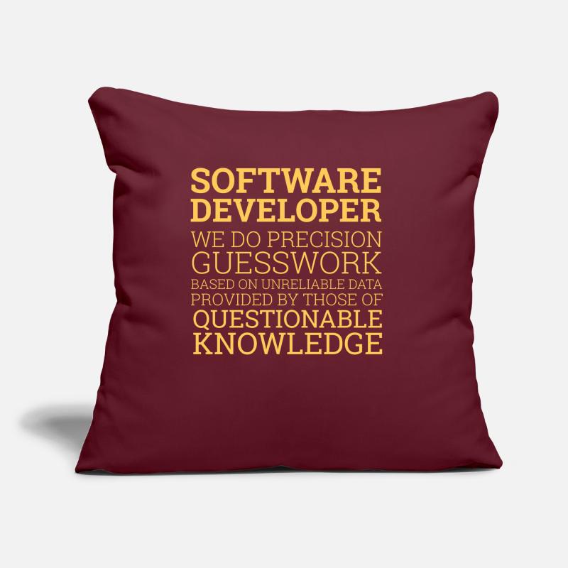 "Software Developer" | Programmer Sofa pillow with filling 45cm x 45cm