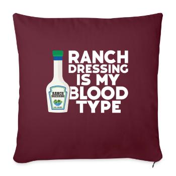 Ranch -Vinaigrette -Ranch -Vinaigrette - Coussin et housse de 45 x 45 cm - bordeaux - Devant