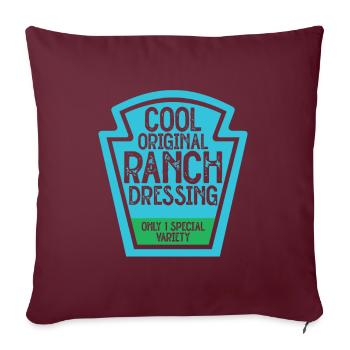 Ranch -Vinaigrette -Ranch -Vinaigrette - Coussin et housse de 45 x 45 cm - bordeaux - Devant