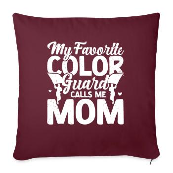 Protection des couleurs - Coussin et housse de 45 x 45 cm - bordeaux - Devant