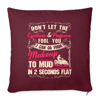 VTT Quad Bike Girl Véhicules à quatre roues motrices - Coussin et housse de 45 x 45 cm - bordeaux - Devant
