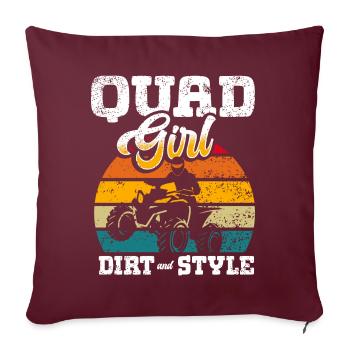 VTT Quad Bike Fille Véhicules à quatre roues motrices - Coussin et housse de 45 x 45 cm - bordeaux - Devant