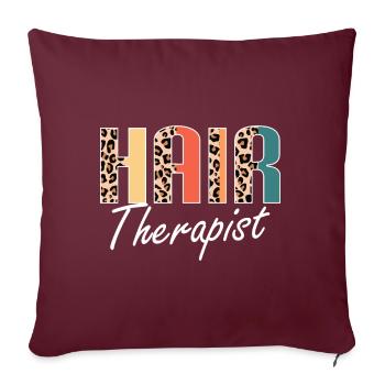 Hairstylist Hair Salon Kosmetologie - Sofakissen mit Füllung 45 x 45 cm - Burgunderrot - Vorne