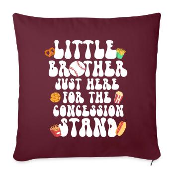 Frère Fan De Baseball Jouant Au Baseball Drôles De Garçons - Coussin et housse de 45 x 45 cm - bordeaux - Devant