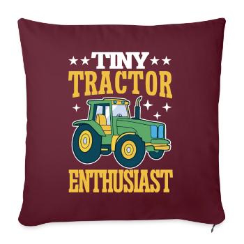 Tractor Boy Jeune Agriculteur Tractor Lover - Coussin et housse de 45 x 45 cm - bordeaux - Devant