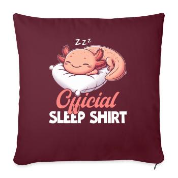 Maison de Couchage Officielle Axolotl PJ Dormir - Coussin et housse de 45 x 45 cm - bordeaux - Devant