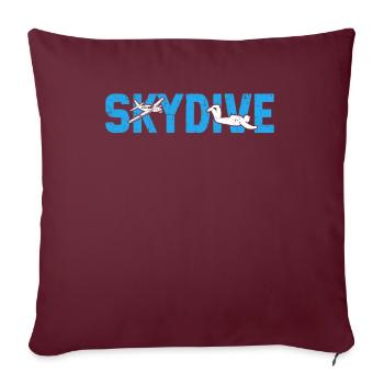 Camp de pompiers parachutistes -Junkie-Parachutiste - Coussin et housse de 45 x 45 cm - bordeaux - Devant