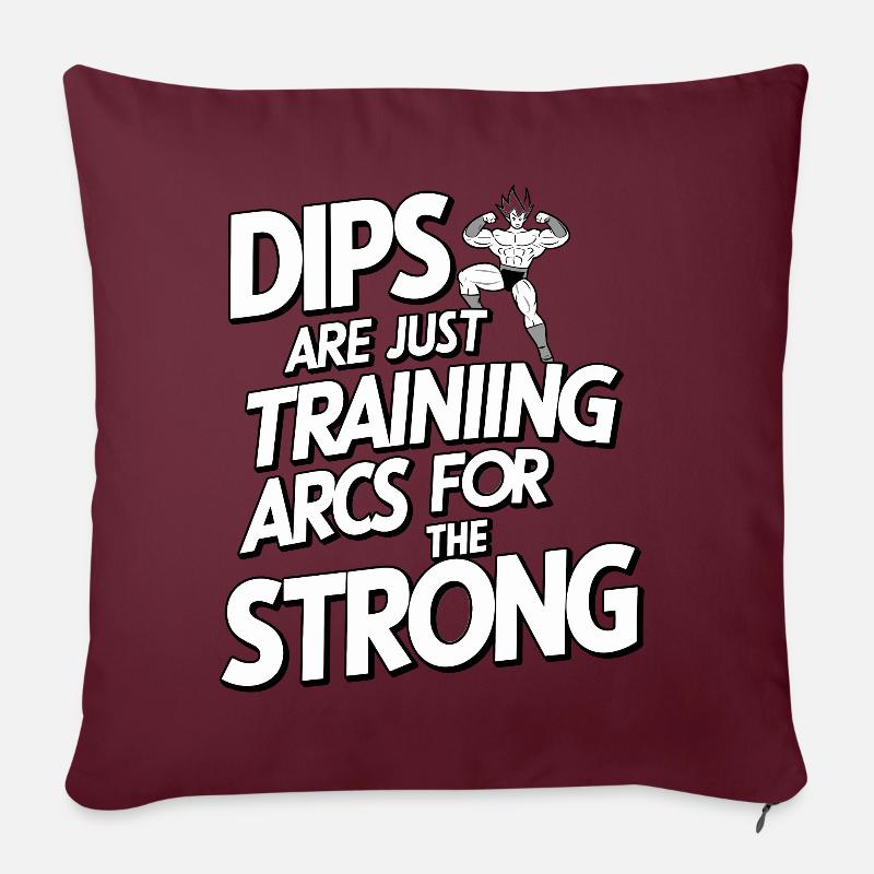 Training Arc - Sofa pillow with filling 45cm x 45cm - burgundy