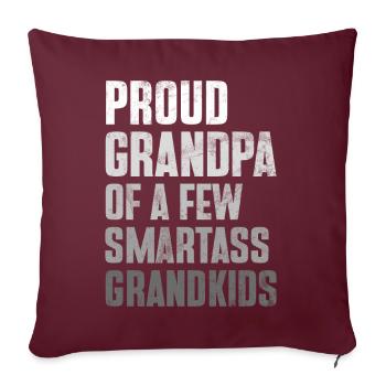 Grandad Grandpa Grandpa Pops Grandparent - Sofa pillow with filling 45cm x 45cm - burgundy - Front