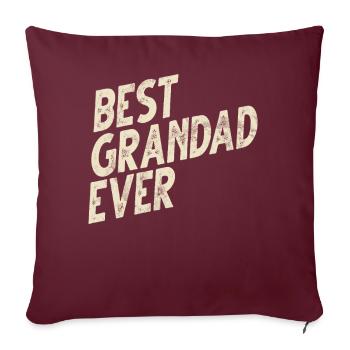 Grandad Grandpa Grandpa Pops Grandparent - Sofa pillow with filling 45cm x 45cm - burgundy - Front