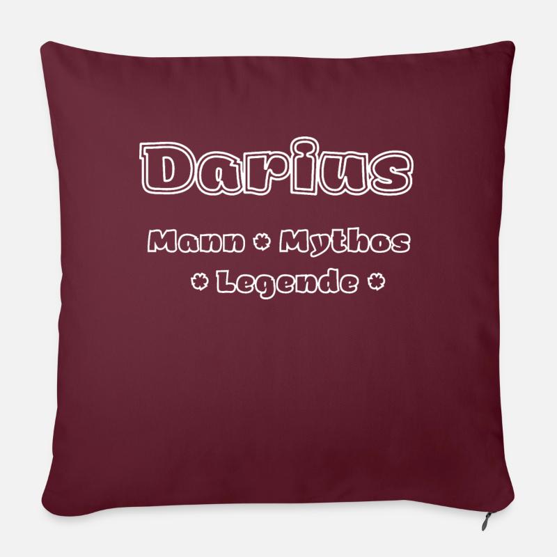 Darius - Mann, Mythos, Legende - Sofakissen mit Füllung 45 x 45 cm - Burgunderrot