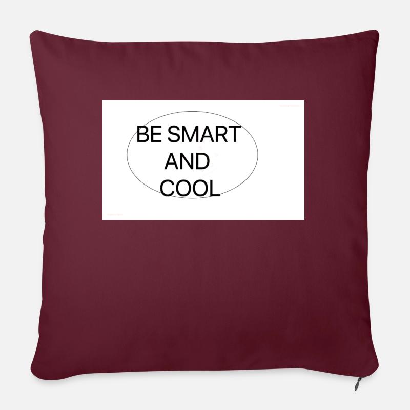 smart and cool - Sofakissen mit Füllung 45 x 45 cm - Burgunderrot