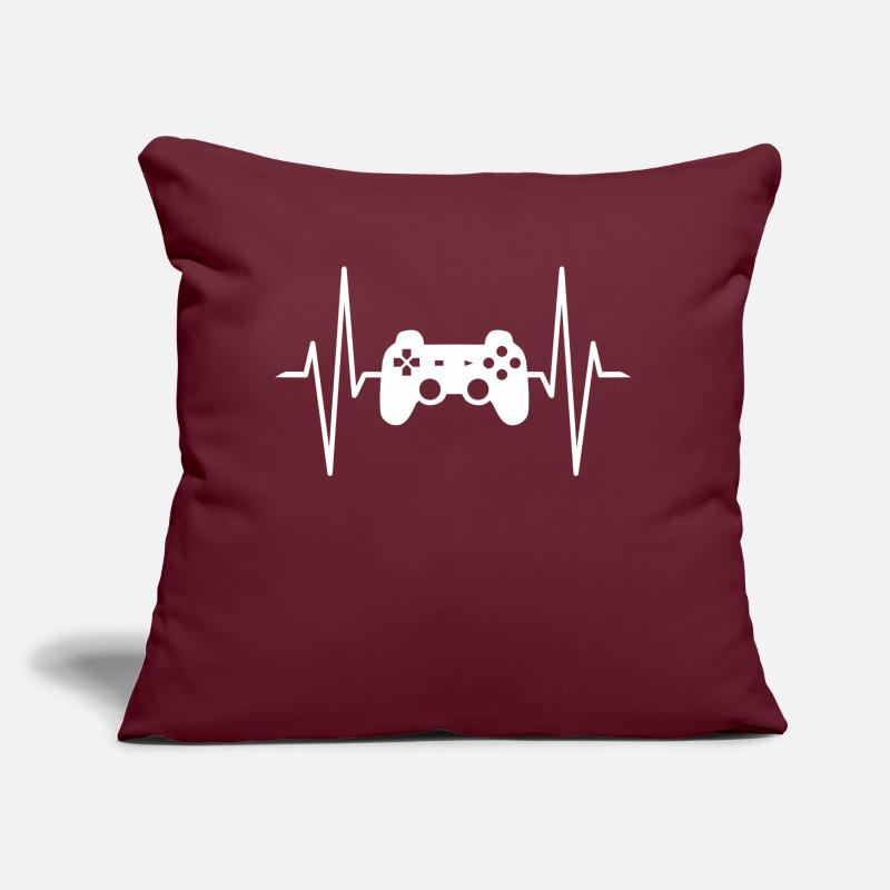 Gaming PS Controller Heartbeat Zoking Console ECG Sofa pillow with filling 45cm x 45cm