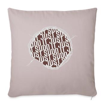 happy computer programming profession present idea - Sofa pillow with filling 45cm x 45cm - light taupe - Front
