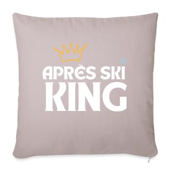 Aprés Ski King - Coussin et housse de 45 x 45 cm - taupe clair - Devant