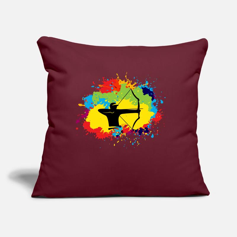 Bogenschießen lustige Sprüche Bogen Pfeil Bogen Bogen Bogen Geschenk Sofakissen mit Füllung 45 x 45 cm