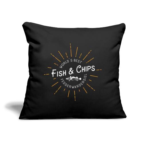 Fish & Chips Fedderwardersiel - Sofakissen mit Füllung 45 x 45 cm