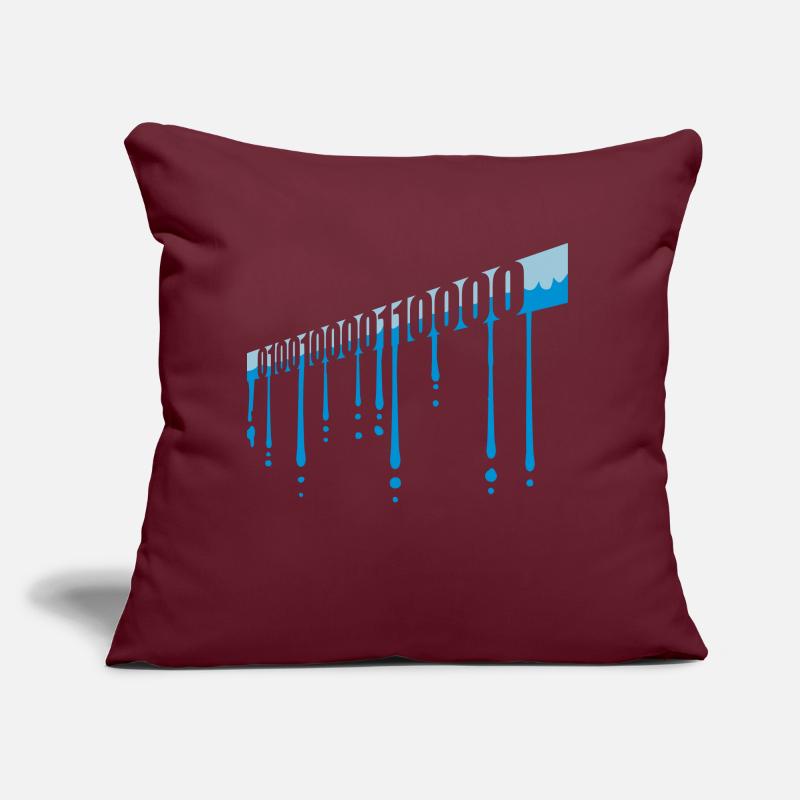 Langage de programme de code binaire Coussin et housse de 45 x 45 cm