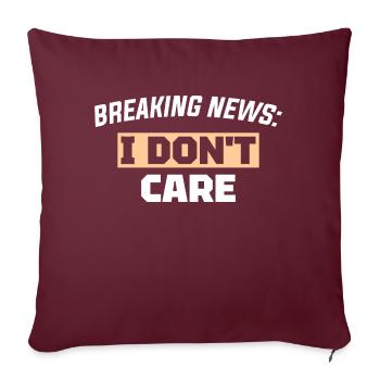 DERNIÈRES NOUVELLES - Coussin et housse de 45 x 45 cm - bordeaux - Devant