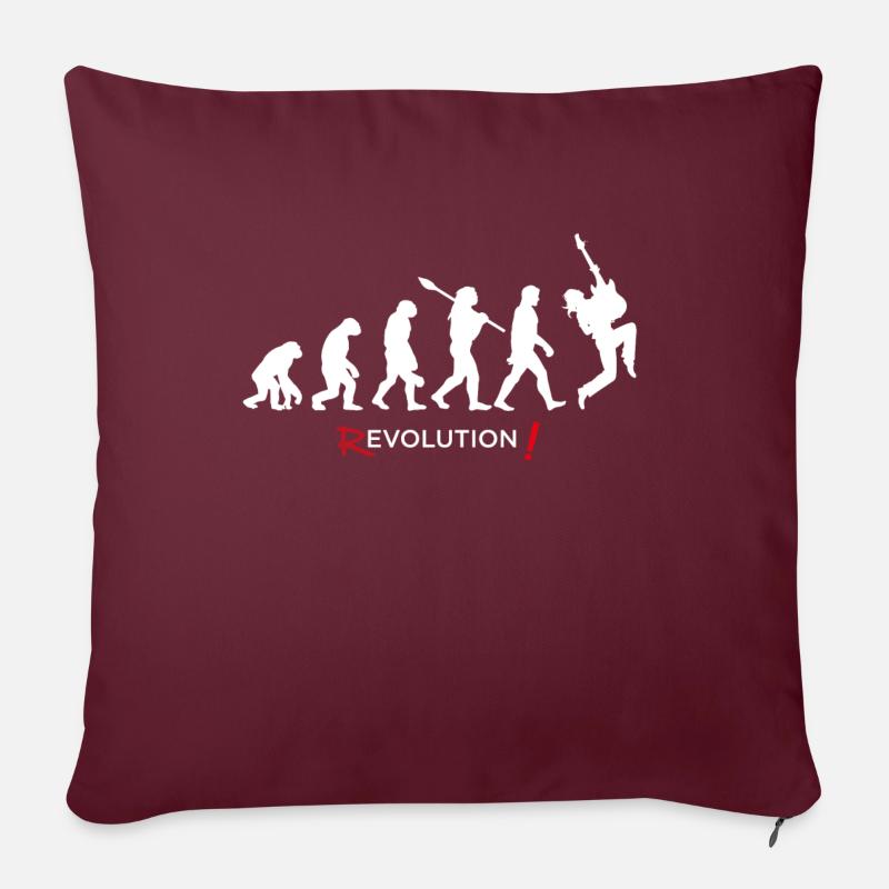 Revolution - Evolution Uomo Fun Twist 08 - Cuscino da divano 45 x 45 cm con riempimento - rosso borgogna