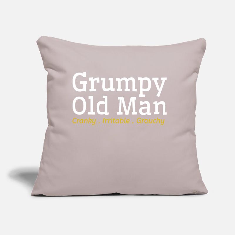 Grumpy Old Man Sofa pillow with filling 45cm x 45cm