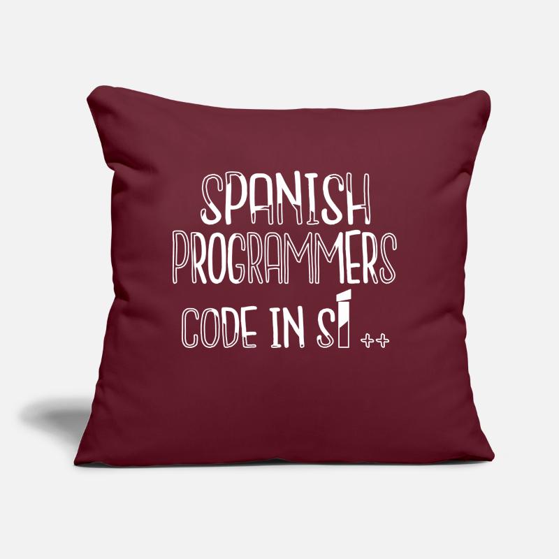 present backend developer happy computer humor Sofakissen mit Füllung 45 x 45 cm