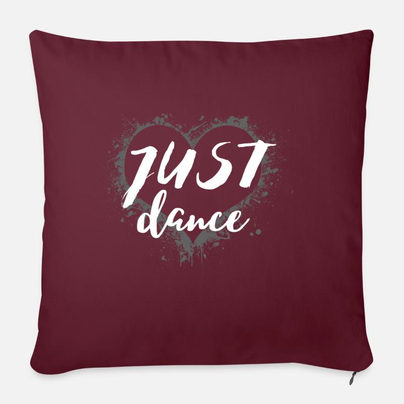 Just Dance - Sofakissen mit Füllung 45 x 45 cm - Burgunderrot