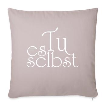 Do it yourself - Sofa pillow with filling 45cm x 45cm - light taupe - Front