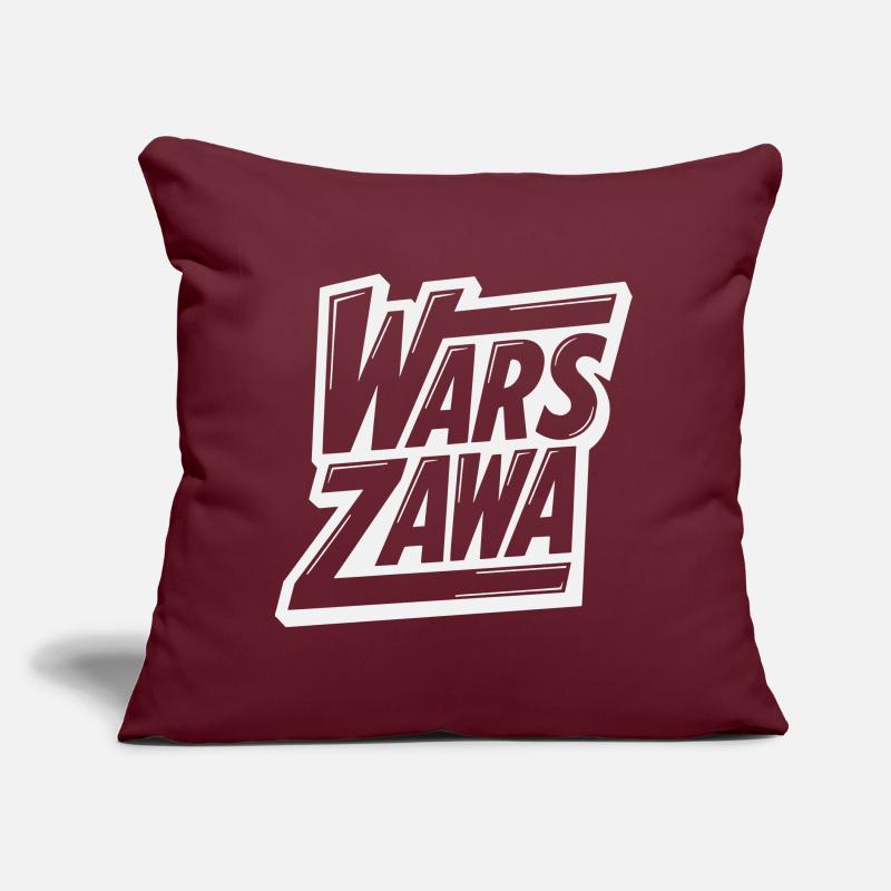 Varsovie, logo de Varsovie Coussin et housse de 45 x 45 cm
