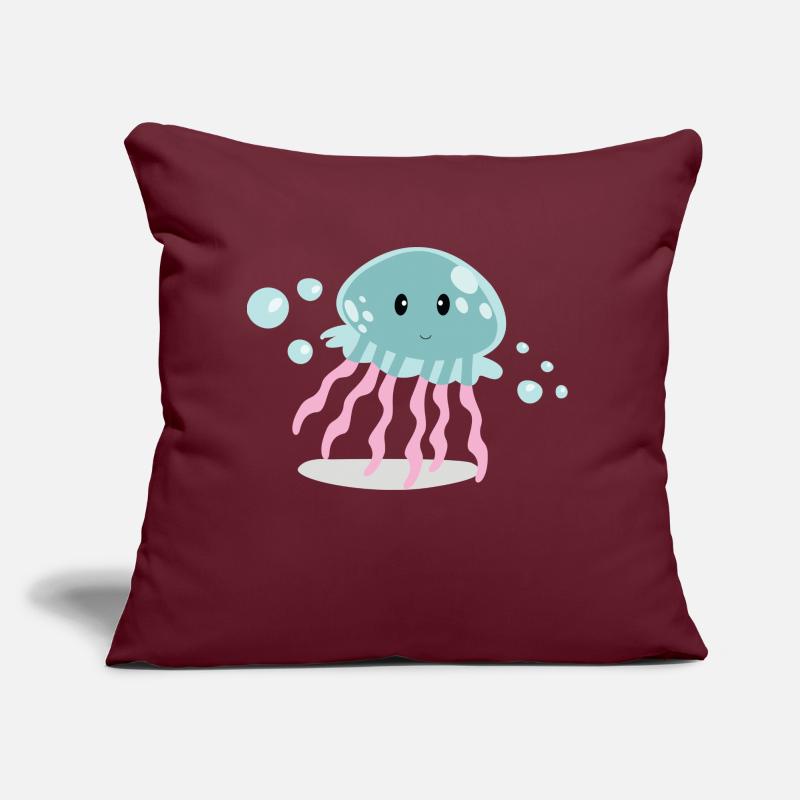 Jellyfish Sofa pillow with filling 45cm x 45cm