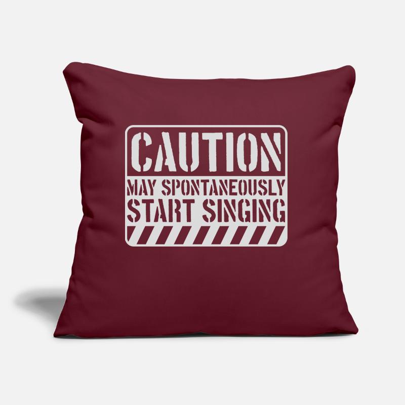 may spontaneously start singing Sofa pillow with filling 45cm x 45cm