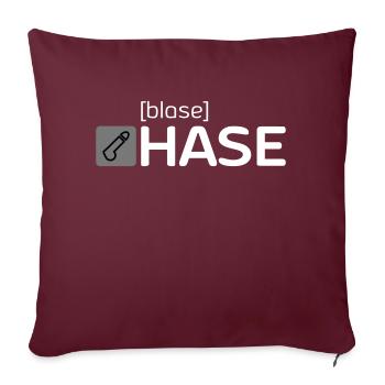 [blase] HASE - Sofakissen mit Füllung 45 x 45 cm - Burgunderrot - Vorne