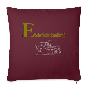 eichsfelderlandkind - Sofakissen mit Füllung 45 x 45 cm - Burgunderrot - Vorne