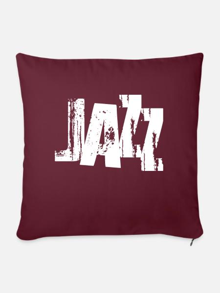 Jazz Bold Logo - Sofakissen mit Füllung 45 x 45 cm - Burgunderrot