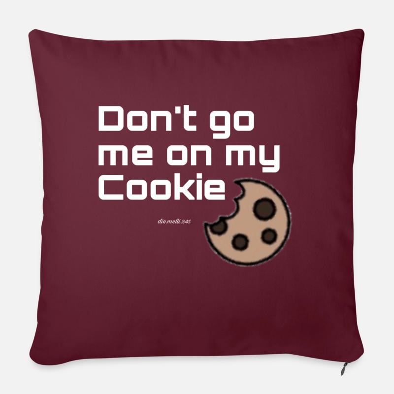 Biscuit - Coussin et housse de 45 x 45 cm - bordeaux