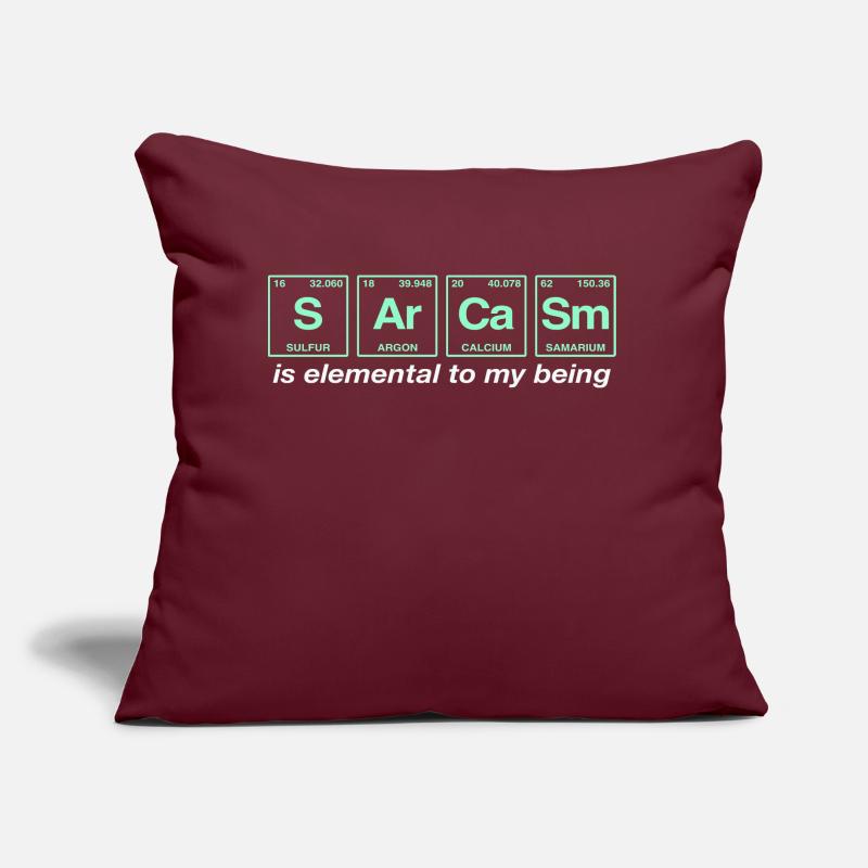 Drôles de dictons: SARCASME - Système de perdiode Coussin et housse de 45 x 45 cm