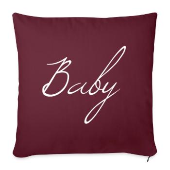 Baby - Sofakissen mit Füllung 45 x 45 cm - Burgunderrot - Vorne