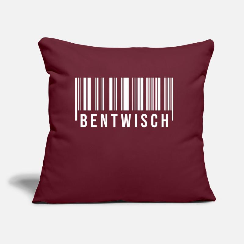 Bentwisch Strichcode Sofakissen mit Füllung 45 x 45 cm