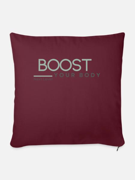 Boost Gross - Sofakissen mit Füllung 45 x 45 cm - Burgunderrot