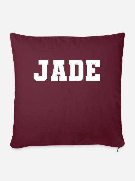 Name - Jade - Sofakissen mit Füllung 45 x 45 cm - Burgunderrot