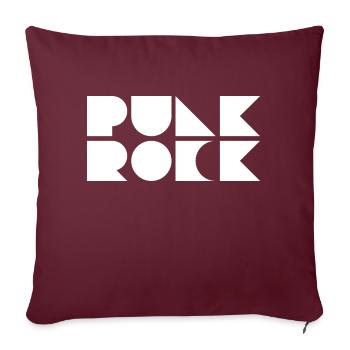 punk rock bold logo design - Sofa pillow with filling 45cm x 45cm - burgundy - Front