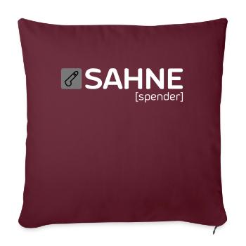 SAHNE [spender] - Sofakissen mit Füllung 45 x 45 cm - Burgunderrot - Vorne