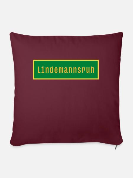 Lindemannsruh - Sofakissen mit Füllung 45 x 45 cm - Burgunderrot