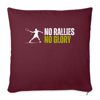 NO RALLIES - Sofakissen mit Füllung 45 x 45 cm - Burgunderrot - Vorne