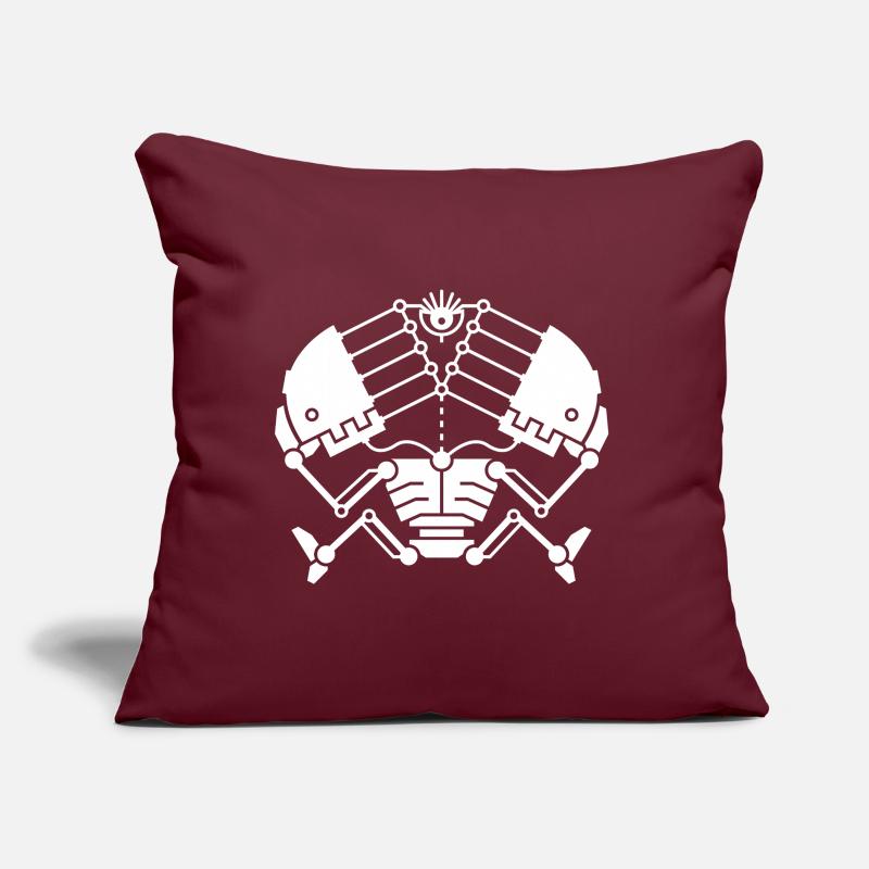 3rd Eye Robotics - version blanche Coussin et housse de 45 x 45 cm