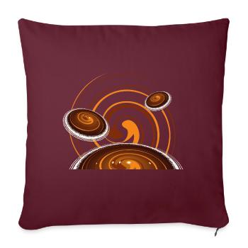 Kaffee am Morgen vertreibt Kummer und Sorgen! - Sofakissen mit Füllung 45 x 45 cm - Burgunderrot - Vorne