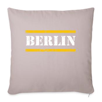 Berlin - Coussin et housse de 45 x 45 cm - taupe clair - Devant