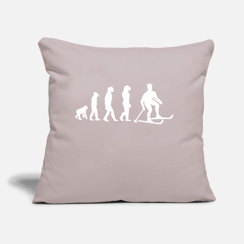 Ski-Evolution Sofakissen mit Füllung 45 x 45 cm